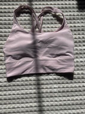 lululemon athletica Pale Pink Strappy Crisscross Sports Bra